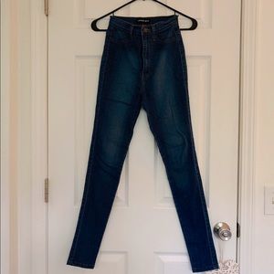Fashion nova High Rise skinny blue jeans Size 1 W24